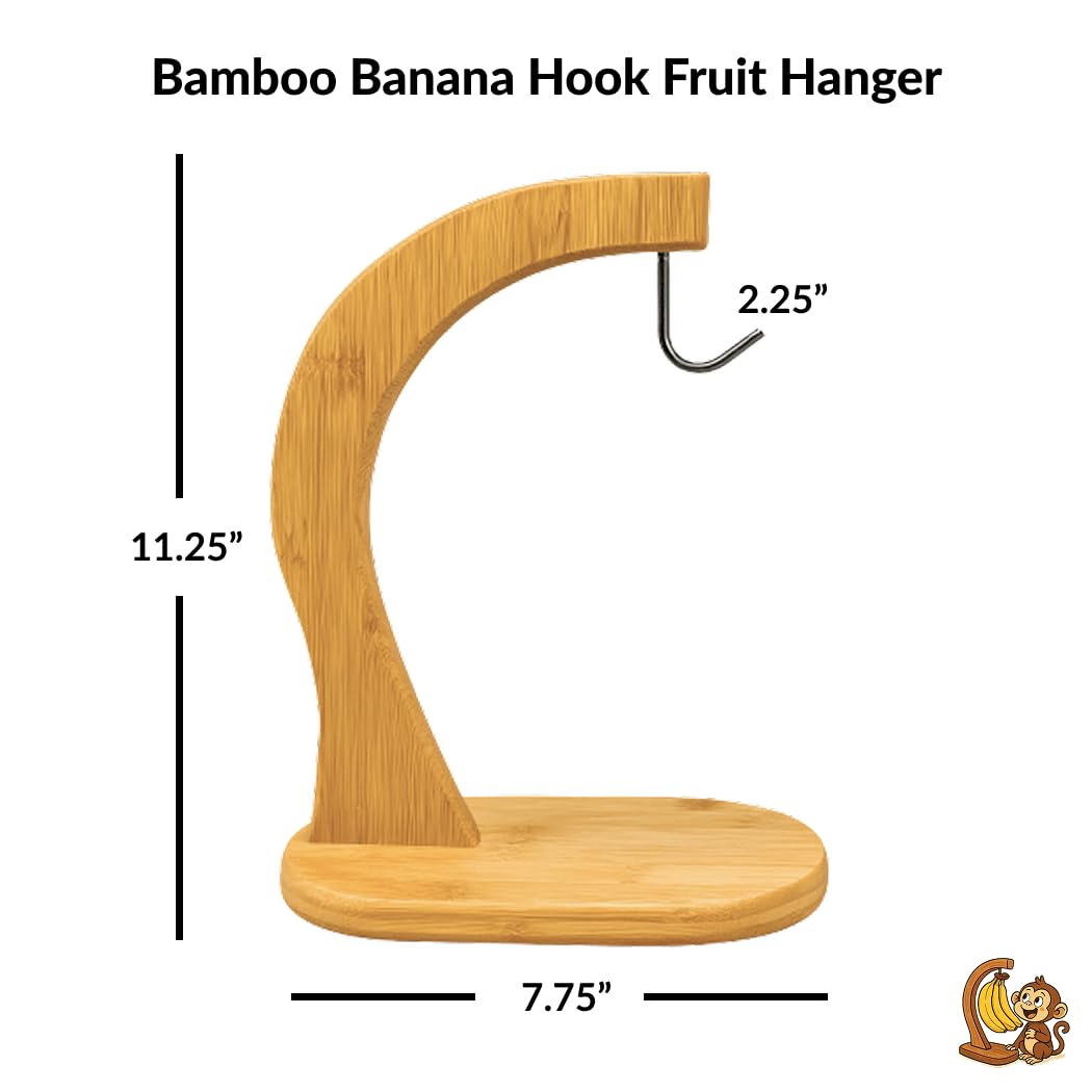 Amazon.com: JapanBargain Bamboo Banana Hanger Stand – Wooden
